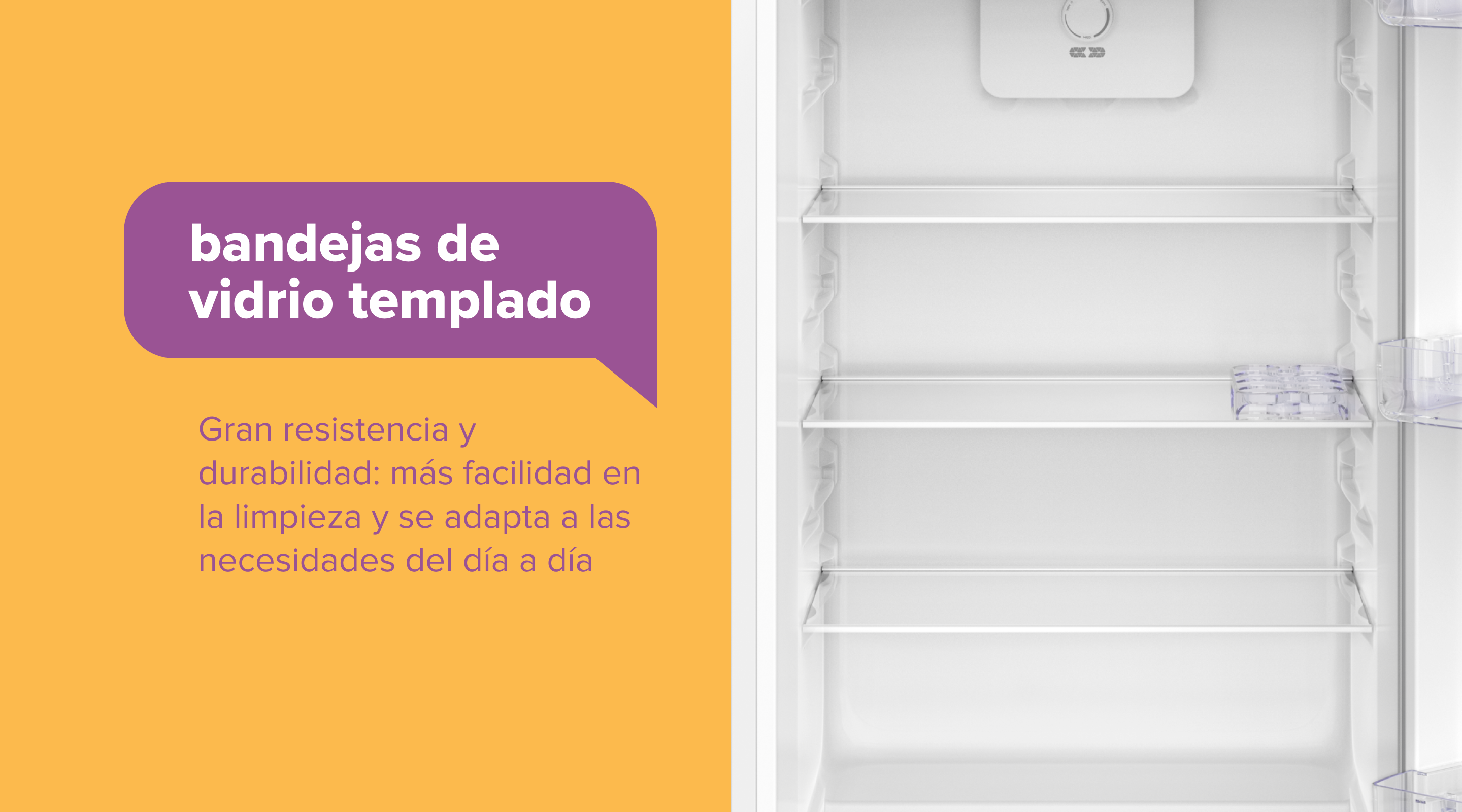 Bandejas de Vidrio Templado - Gran resistencia y durabilidad: más facilidad en la limpieza y se adapta a las necesidades del día a día