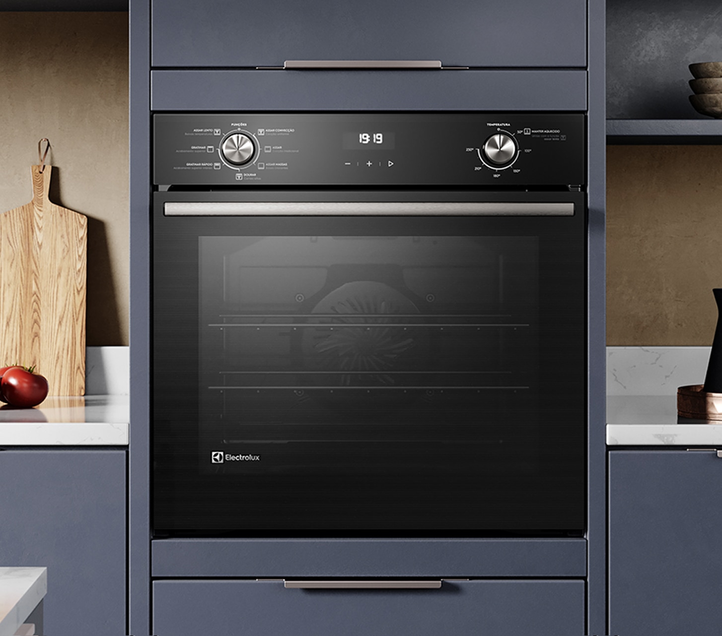 Forno de Embutir Electrolux Elétrico 80L com Grill Inox (OE8MX)