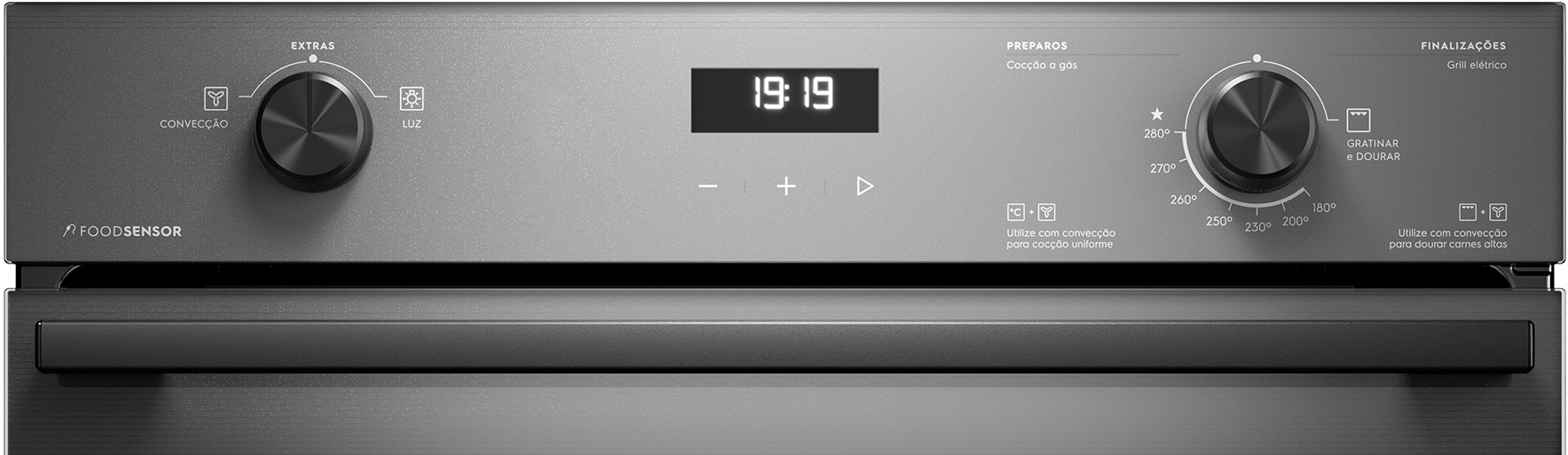 Forno de Embutir Elétrico Electrolux 80L Experience Com Convecção Food  Sensor e Grill OE8EF - Lojas Unilar