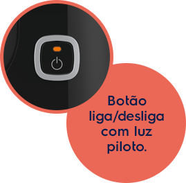 Botão liga/desliga com luz piloto