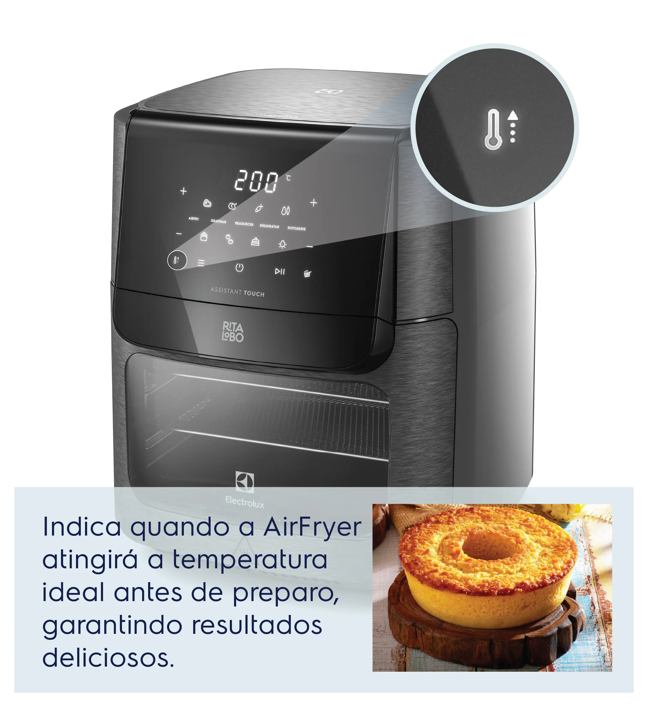 Bolo na airfryer: Tempo e temperatura ideal para assar