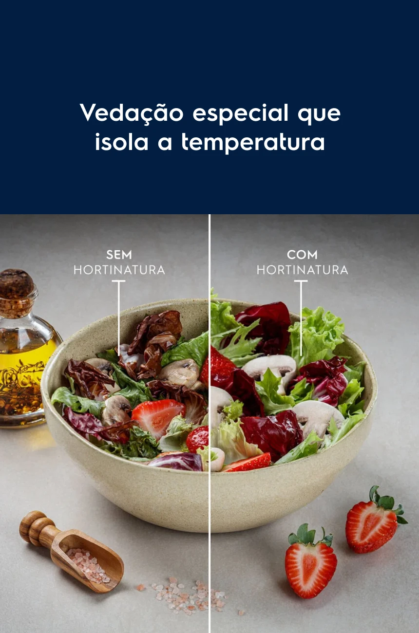 Vedação especial que isola a temperatura