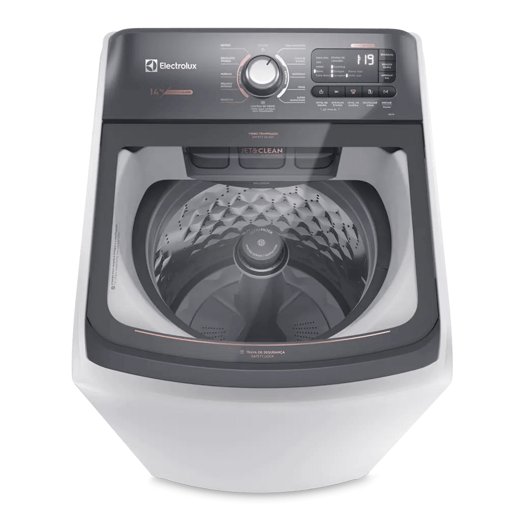 Lavadora de Roupas 14kg Electrolux LEC 14 Premium Care com Cesto