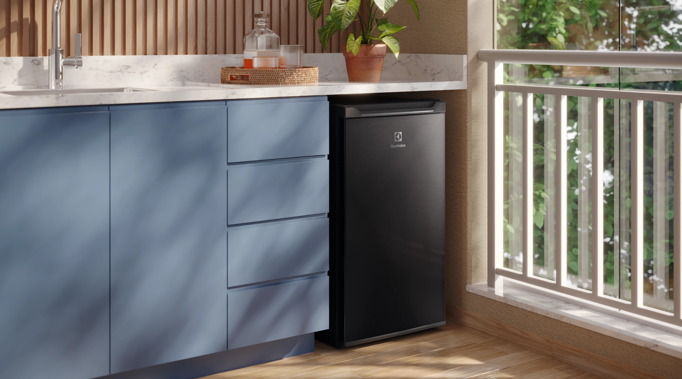Frigobar Electrolux 124L Efficient Bivolt Branco EM90BT