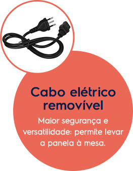 Cabo elétrico removível