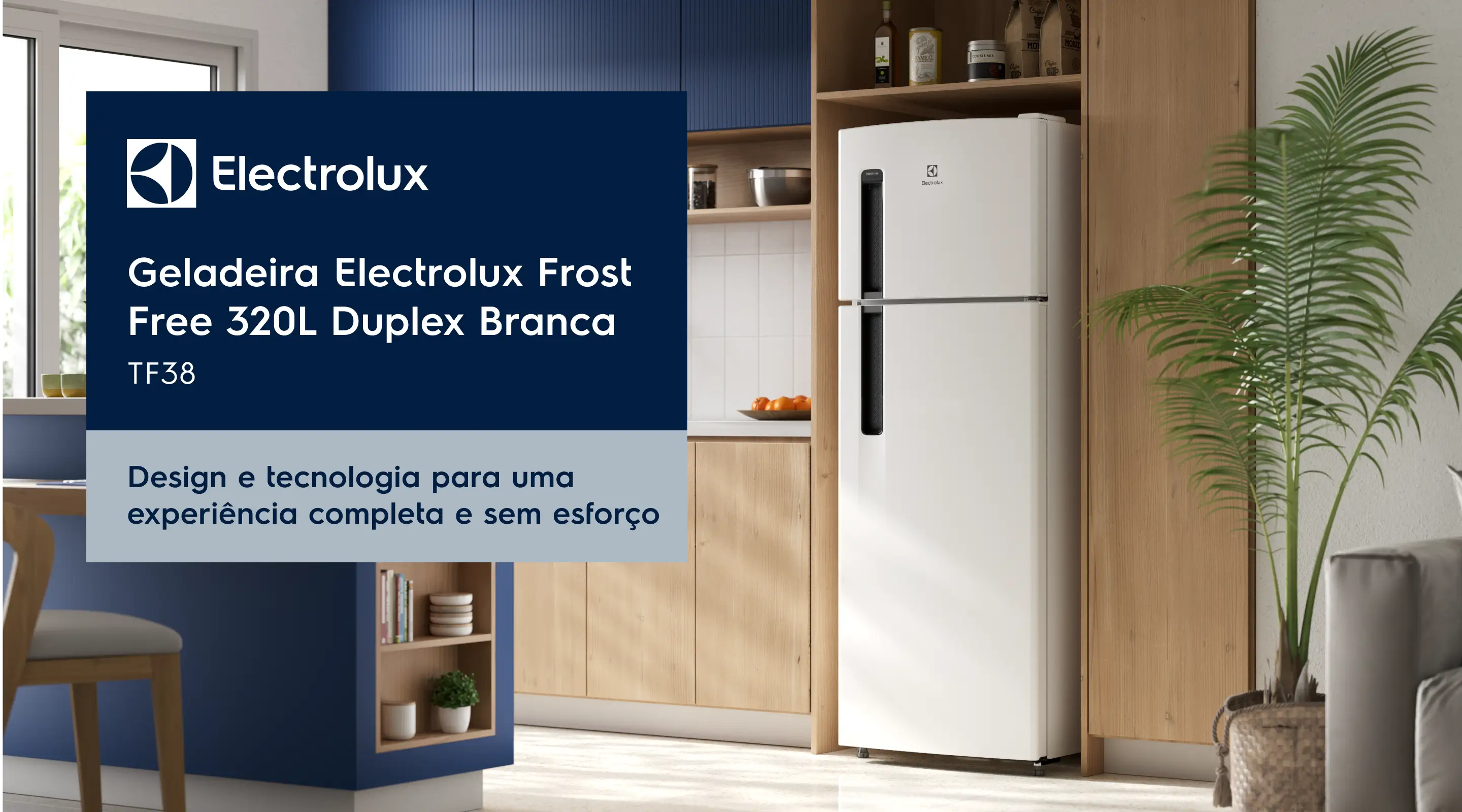 Geladeira Electrolux Frost Free 320L Duplex Branca TF38 - Design e tecnologia para uma experiência completa e sem esforço
