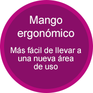 Alça ergonômica - Mais fácil de levar de um lado para o outro.