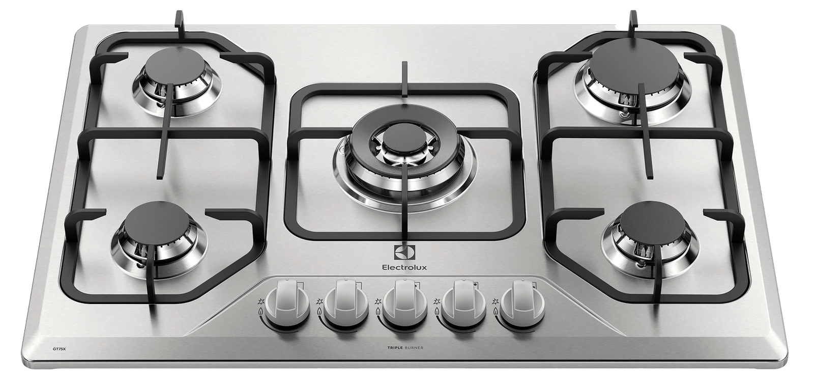 GT75X Estufa Empotrable a Gas Electrolux 5 Quemadores con Triple Llama