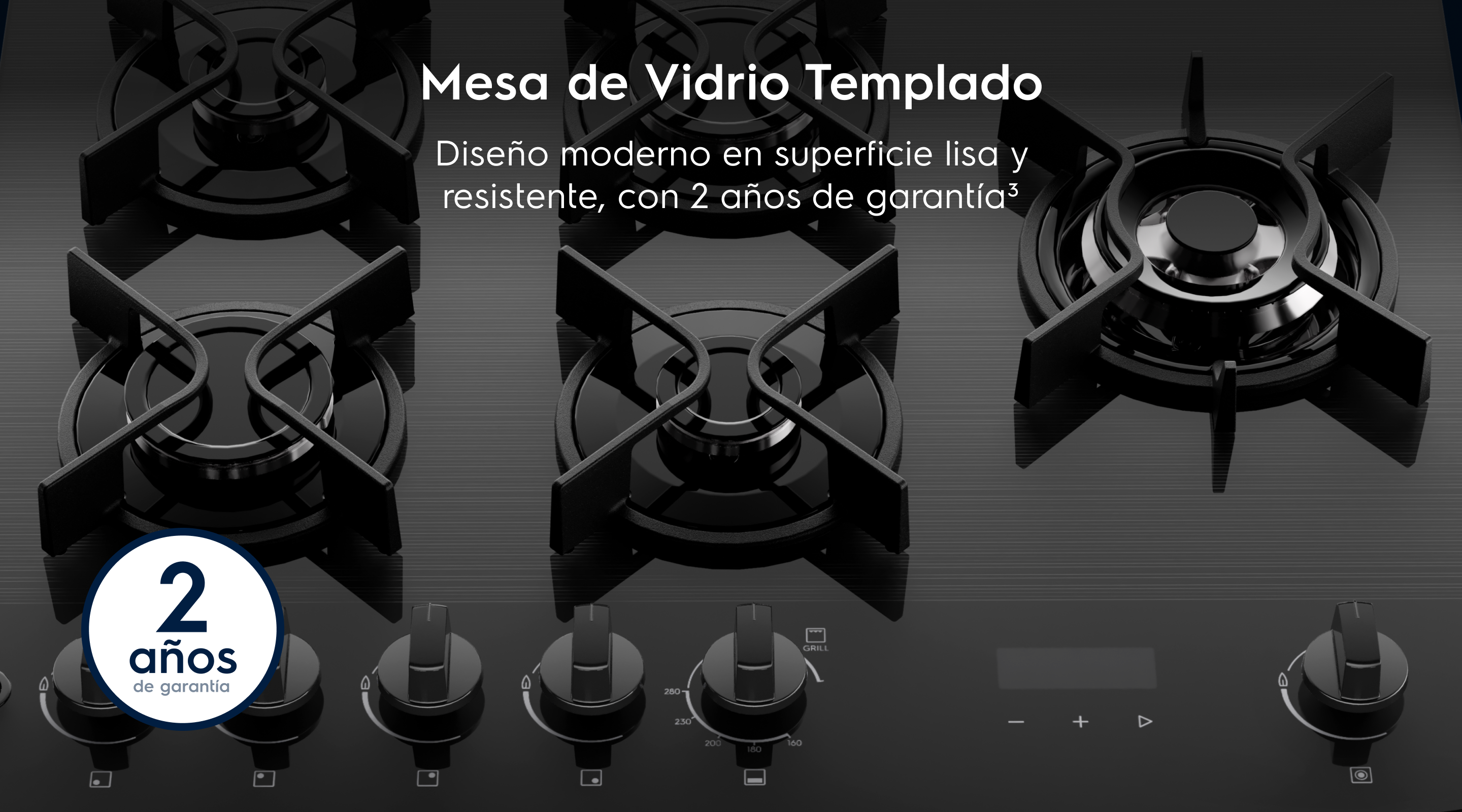 Mesa de Vidrio Templado  - Diseño moderno en superficie lisa y resistente, con 2 años de garantía3
