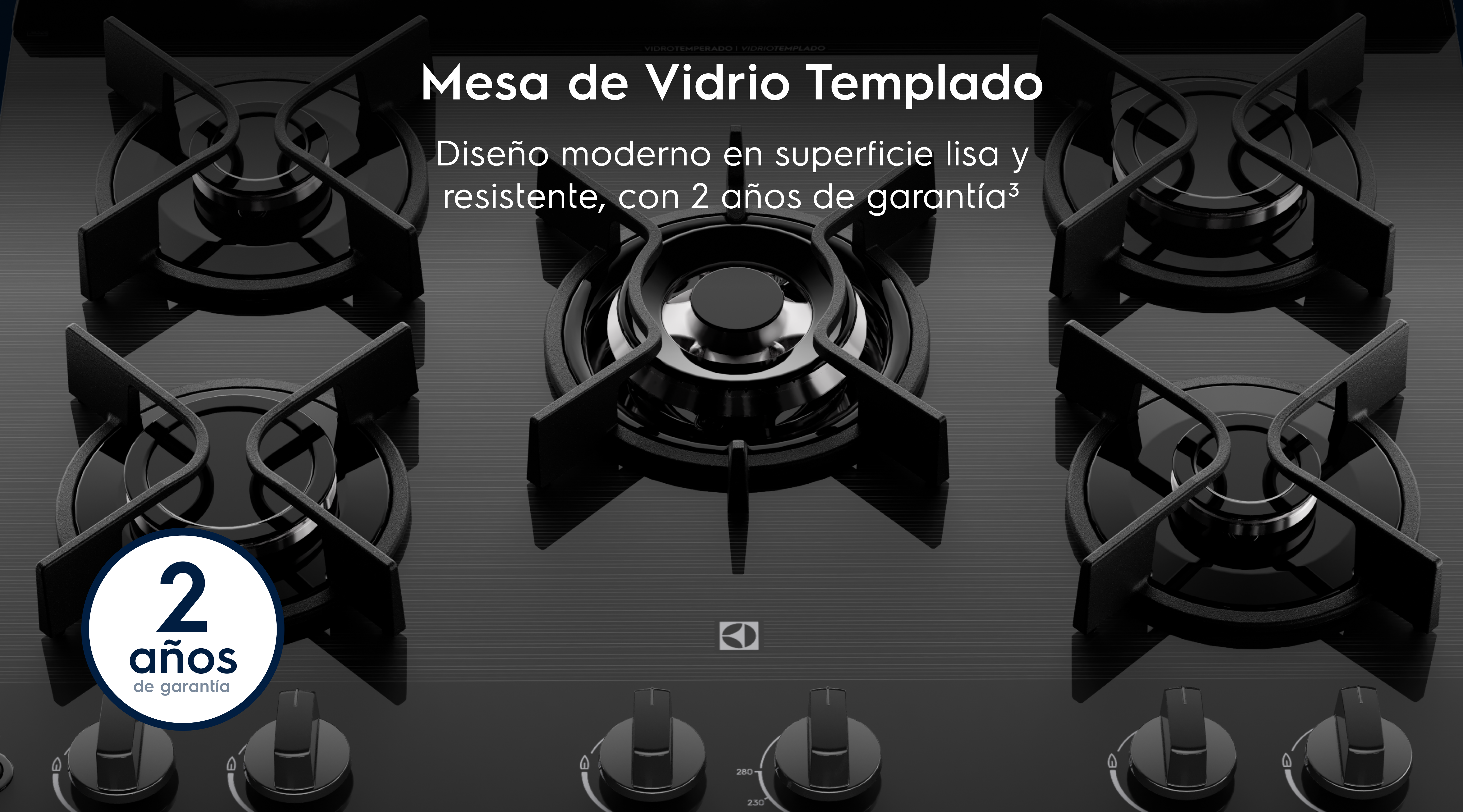 Mesa de Vidrio Templado  - Diseño moderno en superficie lisa y resistente, con 2 años de garantía3